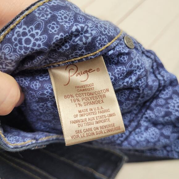 Paige Skyline bootcut boot dark wash vintage y2k jeans - Picture 6 of 9